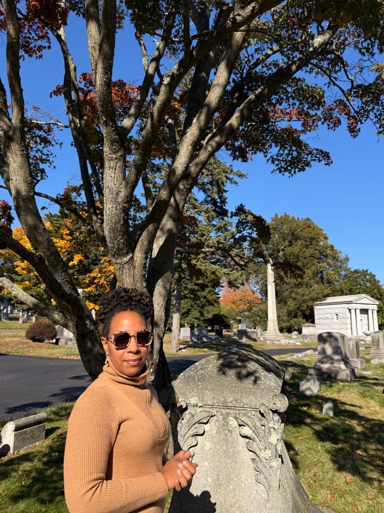 Founder at a historic cemetery